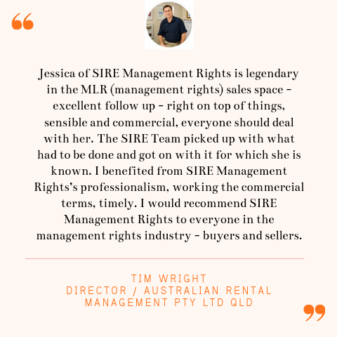 Time Wright Seller Testimonial | SIRE Management Rights | management rights for sale, buy management rights,management rights brisbane,management rights qld,management rights for sale,caravan parks for sale,resort for sale,resorts for sale,management rights gold coast, 物业管理权方程式, 卖物业管理权, 买物业管理权,物业管理权, sire management rights, hotel for sale, motel for sale, buy management rights, sell management rights, APMA, ARAMA, ABMA, Management and Letting Rights, MLR brokers, MLR broker, accommodation business transactions, management letting rights, management rights training, operate management rights, synergy international management rights